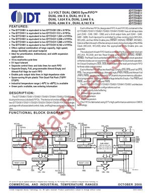 IDT72V801L10PF datasheet  